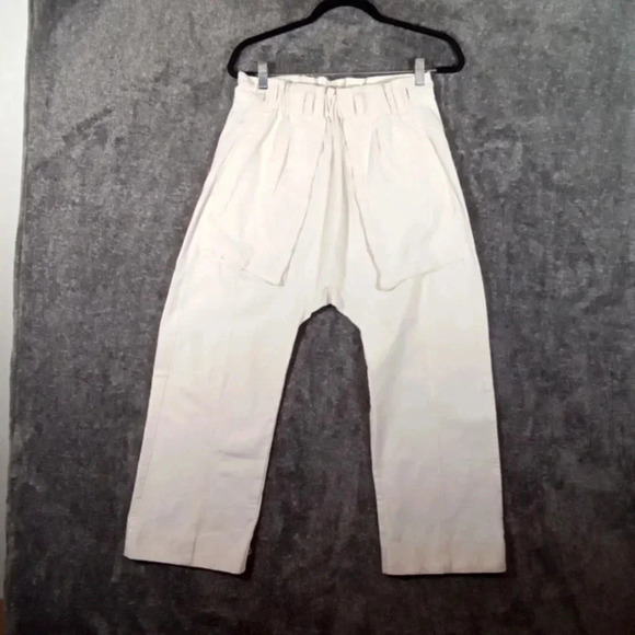 Free People sky rider drop crotch pants white color size extra small women - Picture 2 of 11